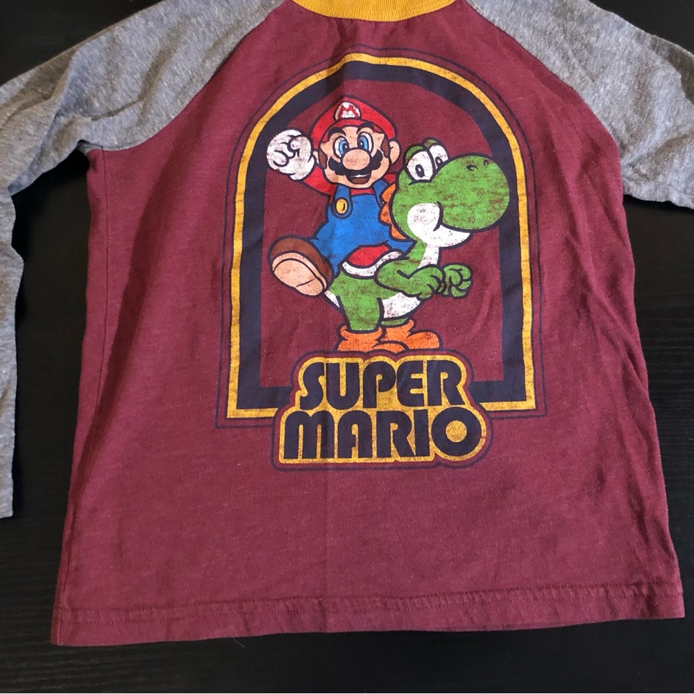 Sonoma Super Mario Long Sleeve Shirt Boys Size 6